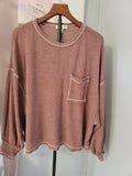 oversized light weight knit top