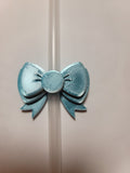 Blue Silk Bow