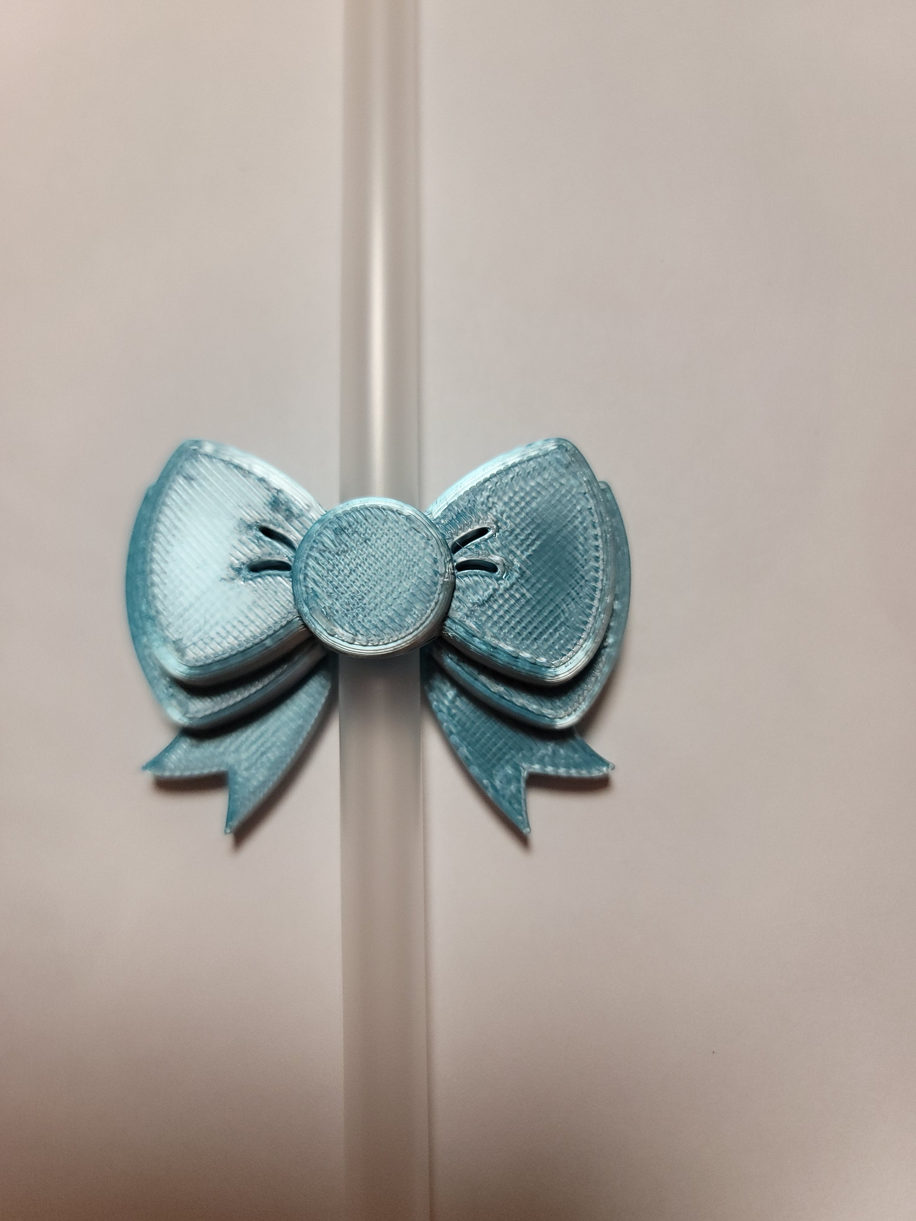 Blue Silk Bow