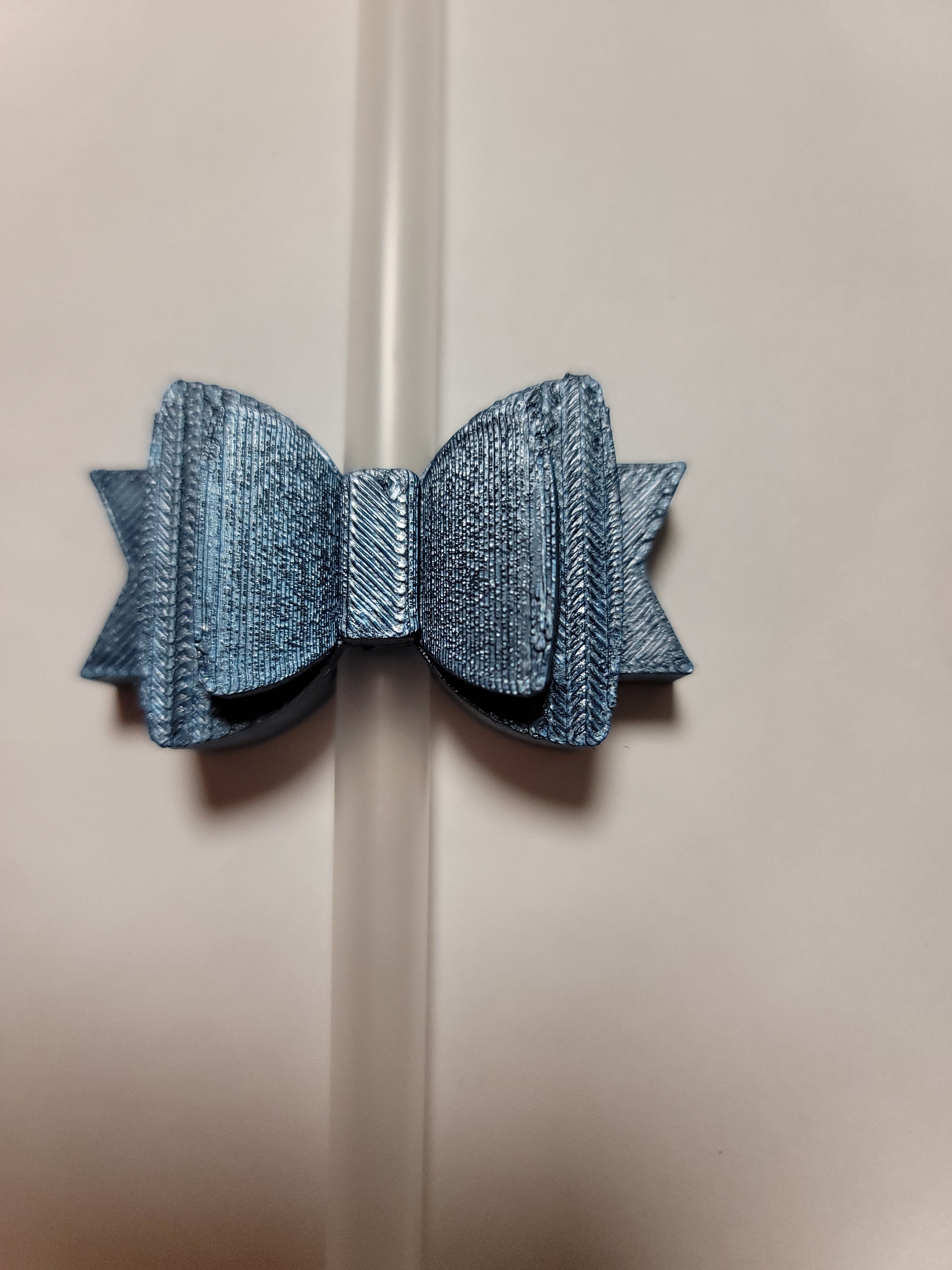 Blue Silk Bow